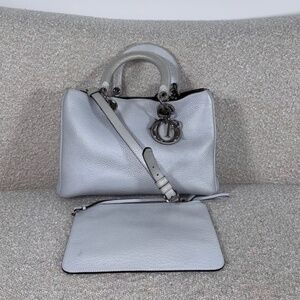 Authentic Pre-Owned Dior Diorissimo Bag Medium Ice Blue